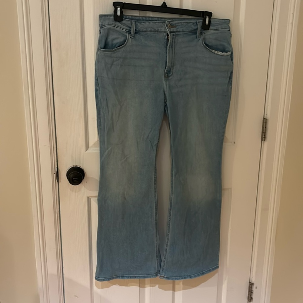 High rise flare jeans